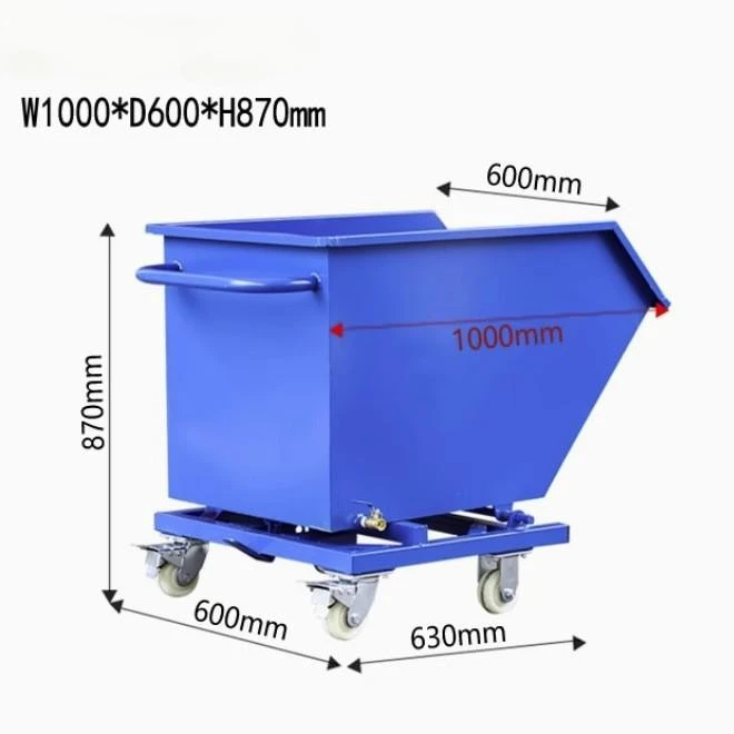 Iron Cutting Truck Can Use Forklift To Unload Box Cart Bucket Garbage Truck factory